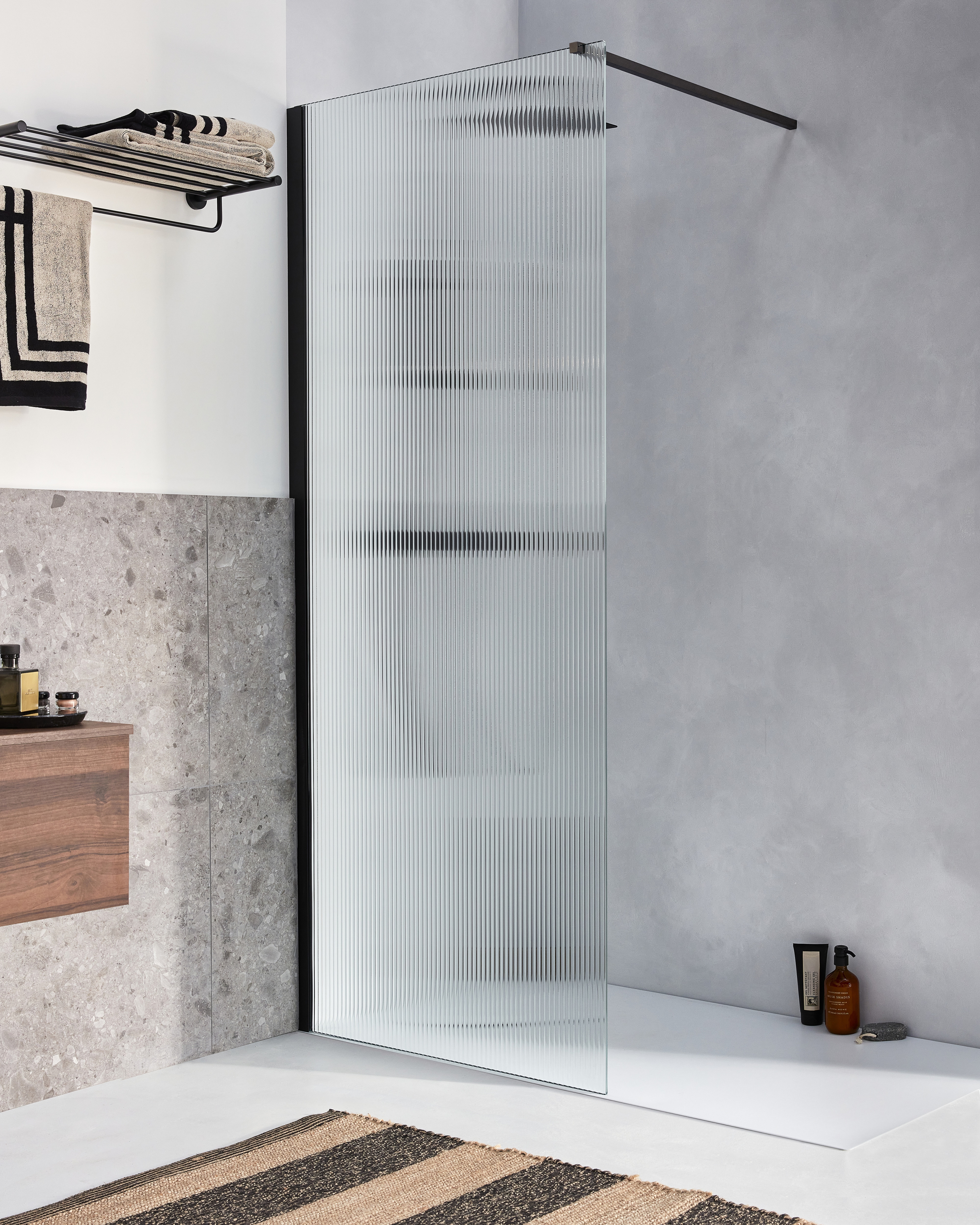 Un verre flûte vient habiller votre pièce et délimiter votre espace douche