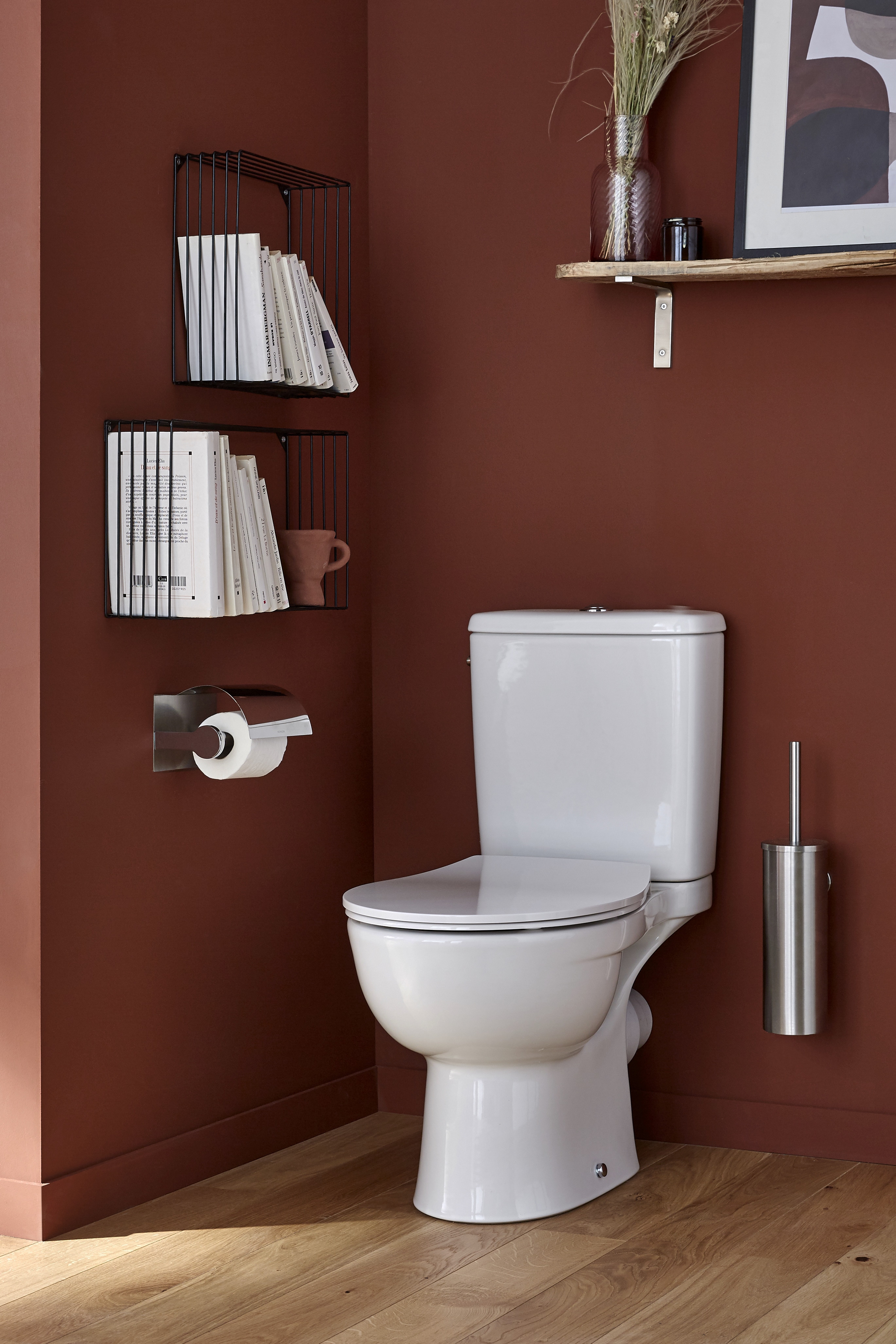 Réservoir installé sur le WC au sol PATIO